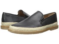 UK Aquatalia Espadrille Loafers for Men - Zayn - Black Waxy Tumbled Pull Up Sale Online
